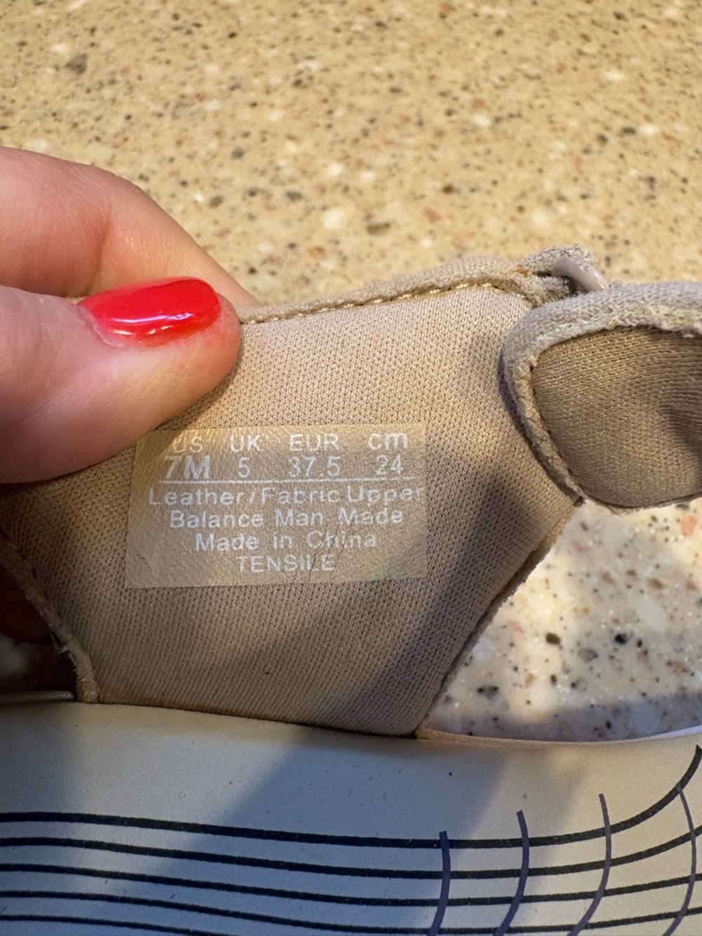Ryka Beige Suede Strap Comfort Sandals - Picture 6 of 6